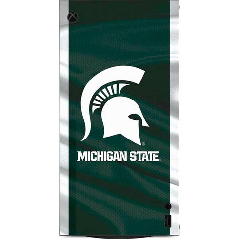 Michigan State University Away Grey Jersey XBox Series X Digital Edition Console Skin