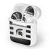 Michigan State University Black and White Stripes Apple AirPods Skin