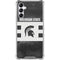 Michigan State University Black and White Stripes Gabb Phone 4 Clear Case
