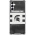 Michigan State University Black and White Stripes Gabb Phone 4 Clear Case