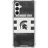 Michigan State University Black and White Stripes Galaxy A16 5G Clear Case