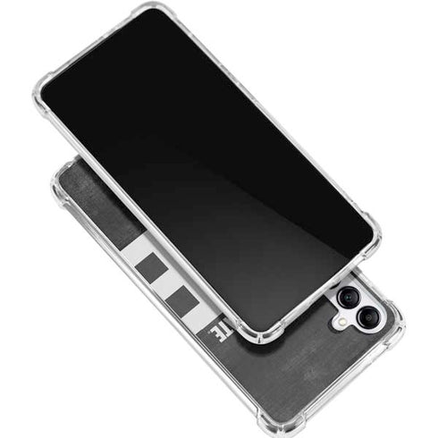 Michigan State University Black and White Stripes Galaxy A16 5G Clear Case