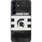 Michigan State University Black and White Stripes Galaxy A16 5G Skin