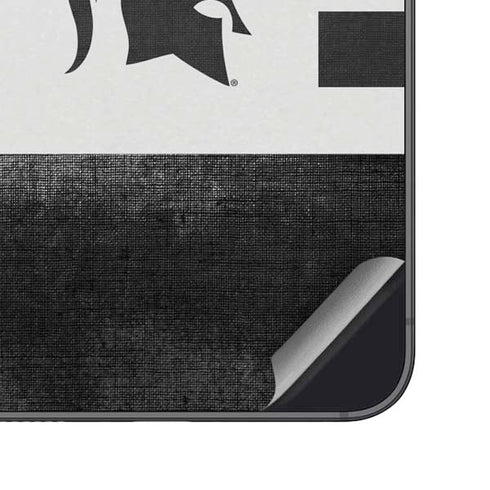 Michigan State University Black and White Stripes Galaxy A16 5G Skin