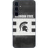 Michigan State University Black and White Stripes Galaxy A36 5G Skin
