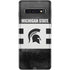 Michigan State University Black and White Stripes Galaxy S10 Skin
