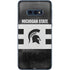 Michigan State University Black and White Stripes Galaxy S10e Skin