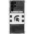 Michigan State University Black and White Stripes Galaxy S23 Ultra Clear Case