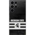 Michigan State University Black and White Stripes Galaxy Skins