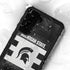 Michigan State University Black and White Stripes Galaxy S24 Plus Waterproof Case