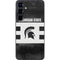 Michigan State University Black and White Stripes Galaxy S24 Skin
