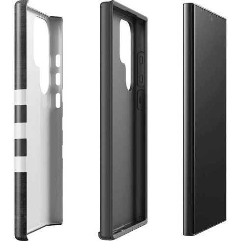 Michigan State University Black and White Stripes Galaxy S25 Ultra Impact Case