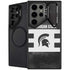 Michigan State University Black and White Stripes Galaxy Cases
