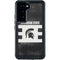 Michigan State University Black and White Stripes Galaxy S24 Waterproof Case