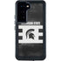 Michigan State University Black and White Stripes Galaxy S24 Waterproof Case