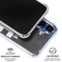 Michigan State University Black and White Stripes Galaxy S25 Plus Clear Case