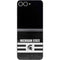 Michigan State University Black and White Stripes Galaxy Z Flip6 Skin