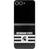 Michigan State University Black and White Stripes Galaxy Z Flip6 Skin