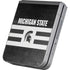 Michigan State University Black and White Stripes Galaxy Z Flip6 Skin