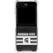 Michigan State University Black and White Stripes Galaxy Z Flip6 Clear Case