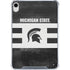 Michigan State University Black and White Stripes iPad 11th Gen (2025) Clear Case