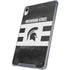 Michigan State University Black and White Stripes iPad 11th Gen (2025) Clear Case