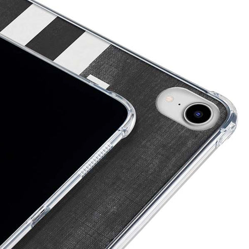 Michigan State University Black and White Stripes iPad 11th Gen (2025) Clear Case