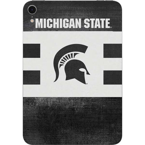 Michigan State University Black and White Stripes Apple iPad Mini Skin