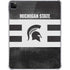 Michigan State University Black and White Stripes iPad Pro 11in (2024) Clear Case