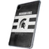 Michigan State University Black and White Stripes iPad Pro 11in (2024) Clear Case