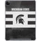 Michigan State University Black and White Stripes iPad Cases