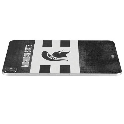 Michigan State University Black and White Stripes iPad Pro 13in M4 (2024) Skin