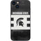 Michigan State University Black and White Stripes iPhone Skins