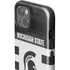 Michigan State University Black and White Stripes iPhone 15 Impact Case