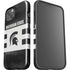 Michigan State University Black and White Stripes iPhone 15 Impact Case