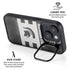 Michigan State University Black and White Stripes iPhone 15 Kickstand Case