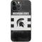 Michigan State University Black and White Stripes iPhone 15 Pro Max Skin