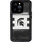 Michigan State University Black and White Stripes iPhone 15 Pro Waterproof Case