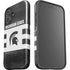 Michigan State University Black and White Stripes iPhone 16 Plus Impact Case