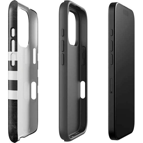 Michigan State University Black and White Stripes iPhone 16 Pro Impact Case