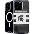 Michigan State University Black and White Stripes iPhone 16 Pro MagSafe Case