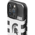 Michigan State University Black and White Stripes iPhone 16 Pro Max Impact Case
