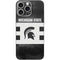 Michigan State University Black and White Stripes iPhone 16 Pro Max Skin