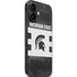 Michigan State University Black and White Stripes iPhone 16 Skin
