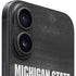 Michigan State University Black and White Stripes iPhone 16 Skin