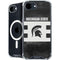 Michigan State University Black and White Stripes iPhone 16e MagSafe Case