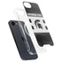 Michigan State University Black and White Stripes iPhone 16e MagSafe Case