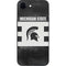 Michigan State University Black and White Stripes iPhone 16e Skin