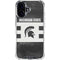 Michigan State University Black and White Stripes iPhone 17 Clear Case
