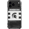 Michigan State University Black and White Stripes iPhone 18 Pro Max Clear Case